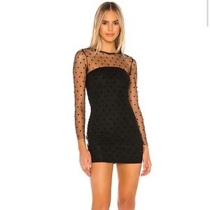 Superdown madie sheer mini dress